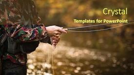  Presentation with mountain view - Slide set featuring close-up-view background and a tawny brown colored foreground