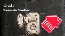  Presentation with suitcase - Beautiful PPT theme featuring close-up-view backdrop and a dark gray colored foreground