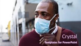  Presentation with pollution air - Slide set enhanced with close-up-view background and a wine colored foreground