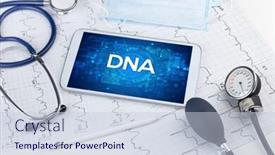  Presentation with medical dna - Audience pleasing slide deck consisting of close-up-view backdrop and a lemonade colored foreground