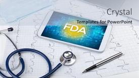  Presentation with fda - Presentation theme featuring close-up-view background and a lemonade colored foreground