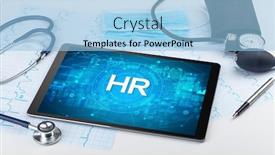  Presentation with medical concept - Cool new PPT layouts with close-up-view backdrop and a light blue colored foreground