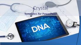  Presentation with medical dna - Audience pleasing slides consisting of close-up-view backdrop and a lemonade colored foreground