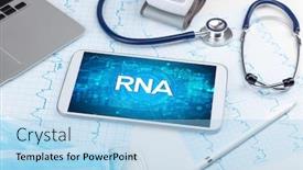  Presentation with rna - Presentation enhanced with close-up-view background and a light blue colored foreground