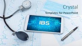  Presentation with medical concept - Beautiful presentation featuring close-up-view backdrop and a sky blue colored foreground