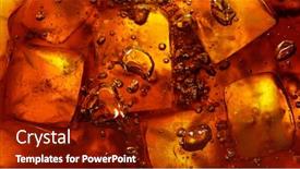  Presentation with ice - Colorful PPT layouts enhanced with close-up-view backdrop and a tawny brown colored foreground