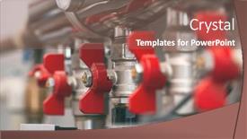  Presentation with boiler - Presentation theme featuring close-up-view background and a violet colored foreground