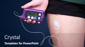  Presentation with insulin - Amazing theme having close-up-view backdrop and a navy blue colored foreground