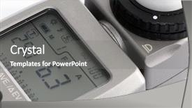  Presentation with flash - Slides with close up view of a flash light meter background and a gray colored foreground