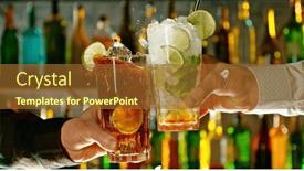  Presentation with pub - Slide deck with close-up-view background and a tawny brown colored foreground