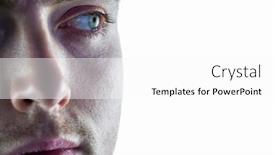  Presentation with rugby - Presentation design enhanced with close up view of a rugby player looking away background and a white colored foreground