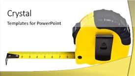  Presentation with tape measure - Beautiful presentation featuring close up view of the tape-measure on the white backdrop and a white colored foreground