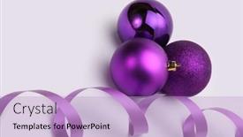  Presentation with glow - Slides enhanced with close-up-violet-glitter-texture background and a light blue colored foreground