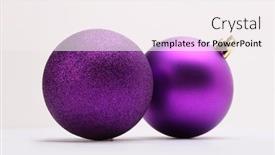  Presentation with glow - PPT theme enhanced with close-up-violet-nacre background and a sky blue colored foreground