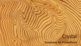  Presentation with oak wood texture and - Beautiful presentation theme featuring close-up wooden fantasy cut backdrop and a gold colored foreground