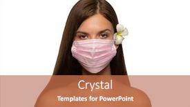  Presentation with pneumonia - Audience pleasing PPT theme consisting of close-up-young-woman-wearing backdrop and a red colored foreground