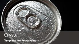  Presentation with soda - Slide set with close-up background and a dark gray colored foreground