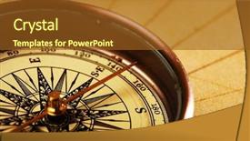  Presentation with compass map - Presentation having close upview of the compass background and a  colored foreground