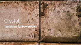  Presentation with parts - Beautiful PPT theme featuring close-view-of-old-tractor backdrop and a coral colored foreground