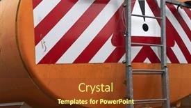  Presentation with tank - Cool new presentation design with close-view-of-the-back backdrop and a tawny brown colored foreground