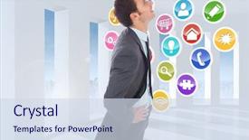  Presentation with open door - PPT theme enhanced with medical concept man in boxers background and a lemonade colored foreground