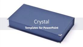  Presentation with case - Presentation theme having closed-blank-blue-gift-case background and a ocean colored foreground