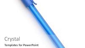  Presentation with closed - Slide deck having closed-blue-plastic-disposable-ballpoint background and a white colored foreground