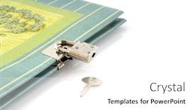  Presentation with diary - PPT theme consisting of memory book parents - closed diary with the secrets background and a white colored foreground