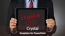  Presentation with closed - Presentation enhanced with closed due to government background and a tawny brown colored foreground