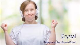  Presentation with down syndrome special education - Amazing presentation having closed eyes screaming excited winner backdrop and a  colored foreground