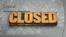  Presentation with business abstract - Audience pleasing presentation theme consisting of closed-word-abstract-in-vintage backdrop and a light gray colored foreground