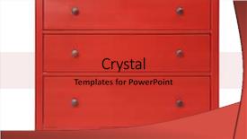  Presentation with red black and white - Presentation theme having garment design - red wooden wardrobe on white background and a red colored foreground