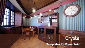  Presentation with closet - Slide deck enhanced with closet and table in english background and a  colored foreground