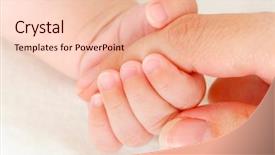  Presentation with mother baby - Cool new presentation with up of baby's hand backdrop and a lemonade colored foreground