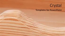  Presentation with wood - Colorful PPT theme enhanced with closeup-background-from-raw-smooth backdrop and a coral colored foreground