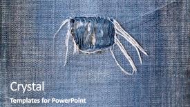  Presentation with textile denim - Audience pleasing slide deck consisting of closeup background of blue denim backdrop and a seafoam green colored foreground