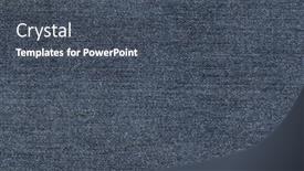  Presentation with textile denim - Theme featuring texture of midnight blue denim background and a dark gray colored foreground