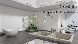  Presentation with minimalistic - Slide set with closeup-details-of-modern-minimalistic background and a light gray colored foreground