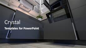  Presentation with dark simple - Slides with closeup-details-of-showcase-interior background and a dark gray colored foreground