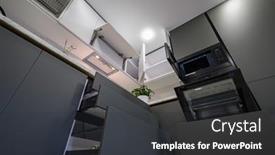  Presentation with dark simple - PPT layouts enhanced with closeup-details-of-showcase-interior background and a  colored foreground