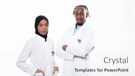  Presentation with nurses - Theme featuring closeup-front-view-of-group background and a white colored foreground