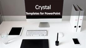  Presentation with laptop blank screen - Amazing presentation having closeup image of a computer backdrop and a wine colored foreground