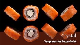  Presentation with philadelphia - Presentation theme featuring closeup-image-of-classic-philadelphia background and a tawny brown colored foreground