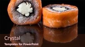  Presentation with philadelphia - Slide set consisting of closeup-image-of-classic-philadelphia background and a tawny brown colored foreground