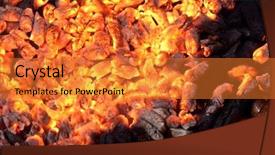  Presentation with biomass - Presentation theme enhanced with closeup image of wood pellets background and a gold colored foreground