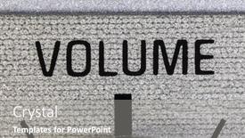  Presentation with photograph - Amazing PPT theme having closeup-macro-photograph-of-volume backdrop and a gray colored foreground