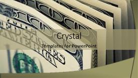  Presentation with bills - Amazing slides having closeup of 100 dollar bills backdrop and a  colored foreground