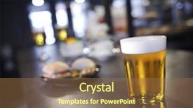  Presentation with closeup of bees flying - Colorful PPT layouts enhanced with closeup of a beer glass backdrop and a tawny brown colored foreground