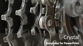  Presentation with bicycle - Slide deck enhanced with closeup-of-a-bicycle-s background and a dark gray colored foreground