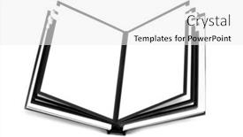  Presentation with notebook - Colorful theme enhanced with closeup of a blank notebook backdrop and a white colored foreground